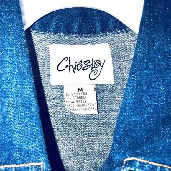 Chesley Women's Denim Dress Front Button Size M - Picture 4 of 8